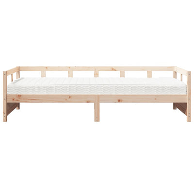 daybed med madras 80x200 cm massivt fyrretræ