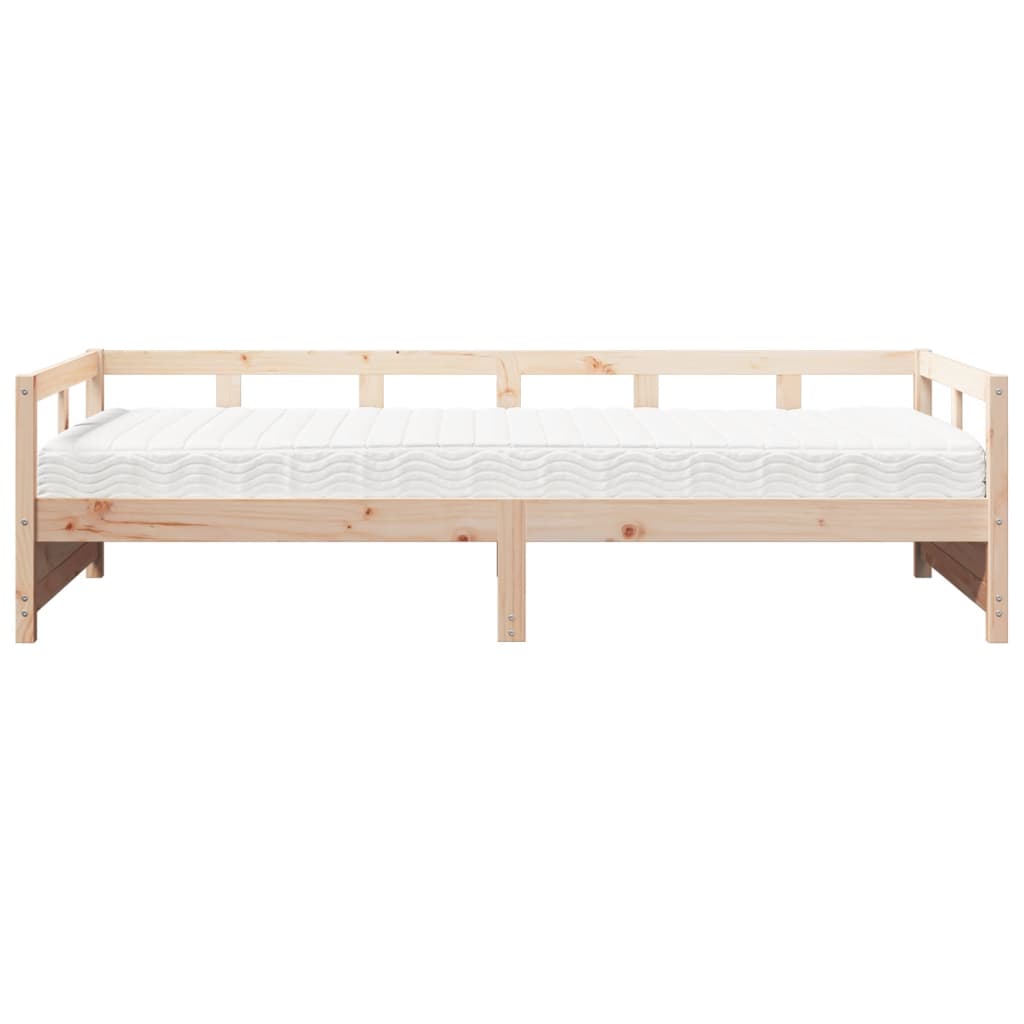 daybed med madras 90x190 cm massivt fyrretræ