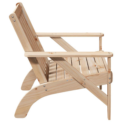 Adirondack-havestol 75x77x77 cm massivt fyrretræ