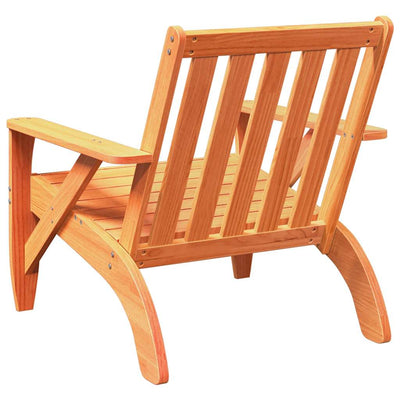 Adirondack-havestol 75x77x77 cm massivt fyrretræ gyldenbrun