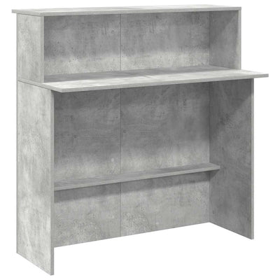 receptionsskranke 100x50x103,5 cm konstrueret træ beton grå