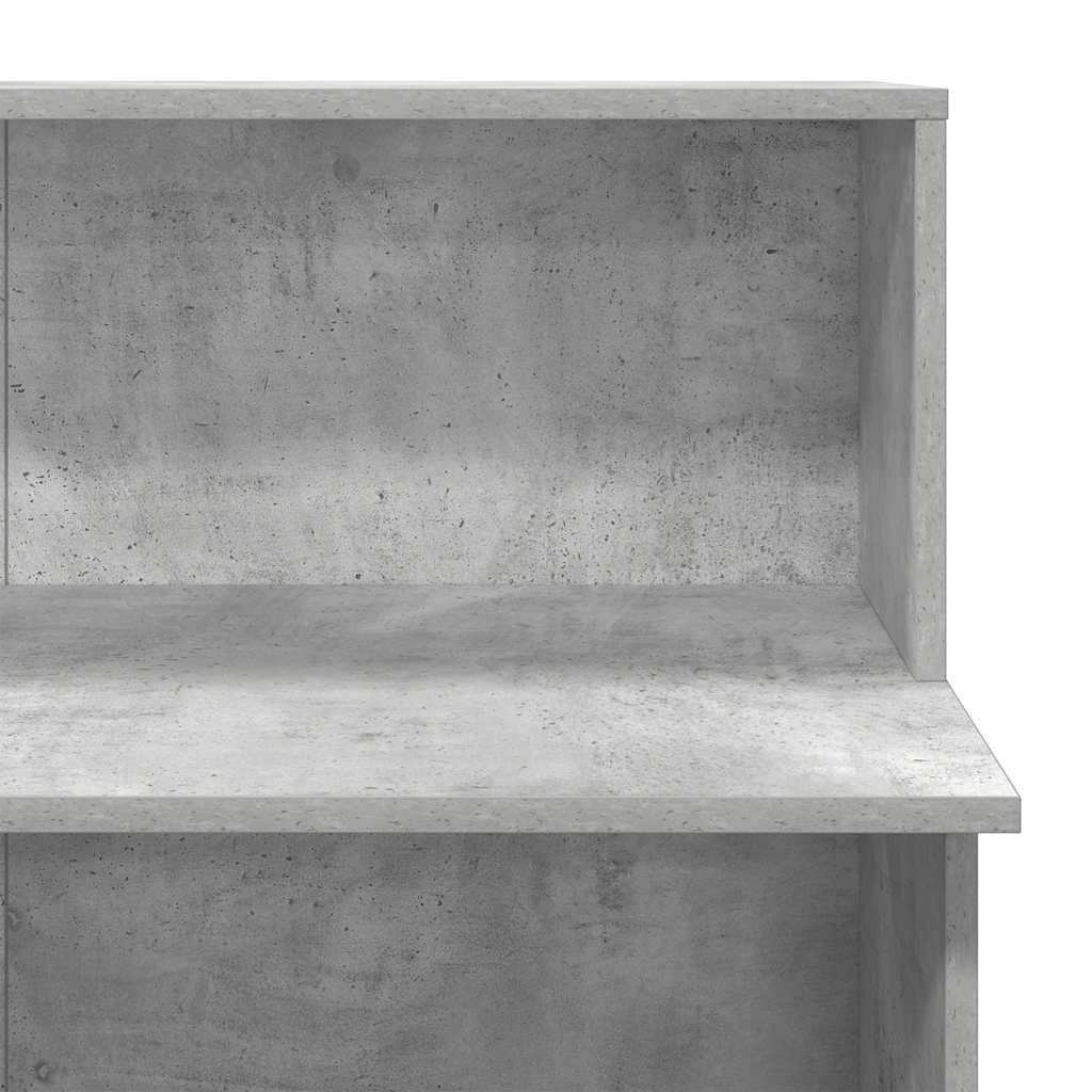 receptionsskranke 100x50x103,5 cm konstrueret træ beton grå