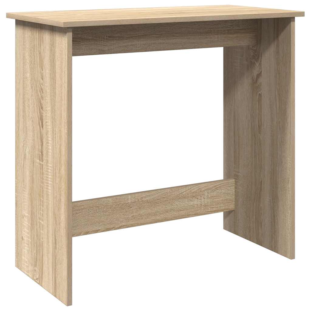 skrivebord 80x40x75 cm konstrueret træ sonoma-eg