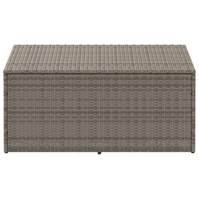 opbevaringskasse til haven 110x50x58 cm polyrattan grå