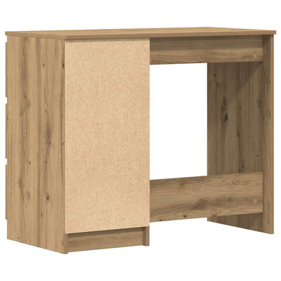 skrivebord 90x45x76 cm konstrueret træ kunsteg