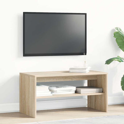 tv-bord 80x40x40 cm konstrueret træ sonoma-eg